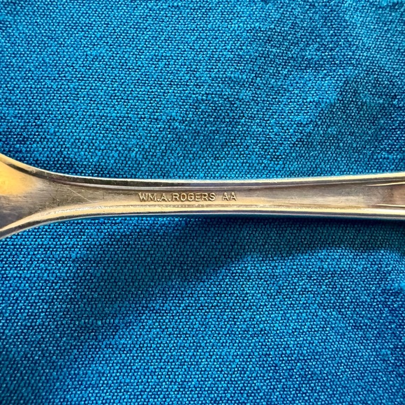 BEAUTIFUL! Wm A Rogers AA Silver Silverplate 1929 Berkeley Salad Set "A" - Picture 4 of 11